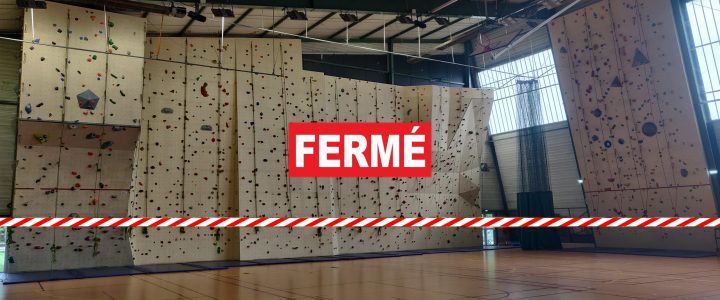 Fermeture du mur d&rsquo;escalade les 17 et 18 décembre 2022