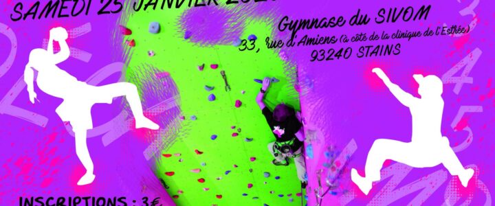 Rencontre DECAGRIMPE Stains 25 Janvier 2020 #Jeunes #8-13 ans