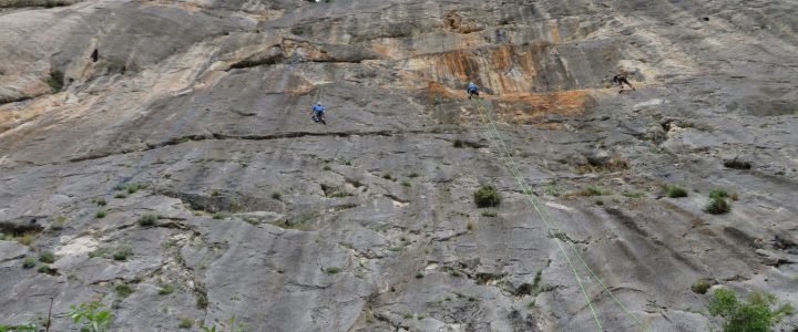Formation manip en falaise