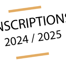Inscriptions 2024-2025 nouveaux adhérents Inscriptions 2024-2025 nouveaux adhérents